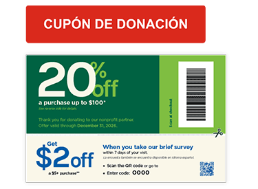 Imagen de la tarjeta de donante que muestra el código de cliente de 4 dígitos en la parte inferior central de la tarjeta.